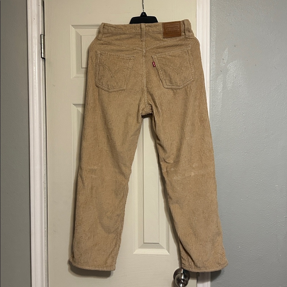 $🔟💰Moving🚚Sale Levi’s tan corduroy ribcage straight ankle sz 27 - Picture 4 of 7